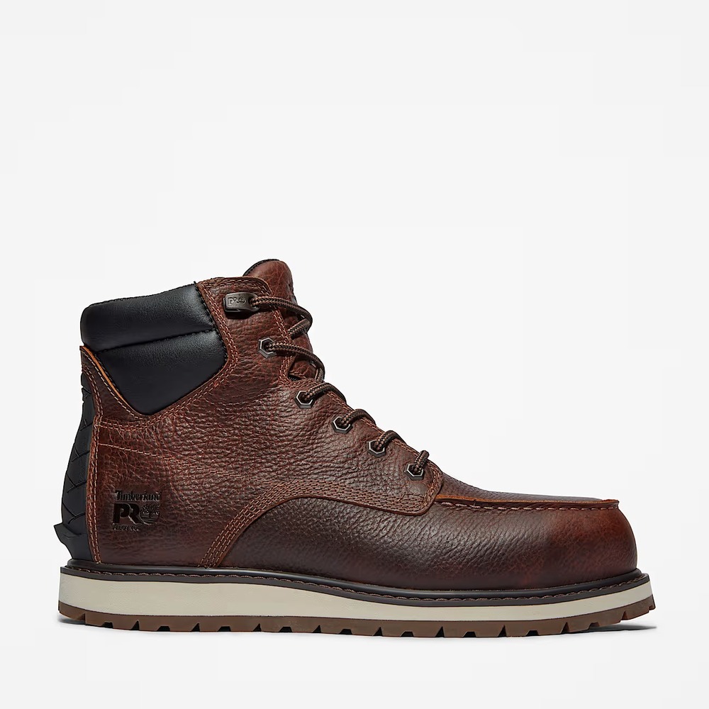 Timberland PRO® (Men's 9.5 M) Irvine™ 6" Alloy Toe Work Boot in Brown - $160